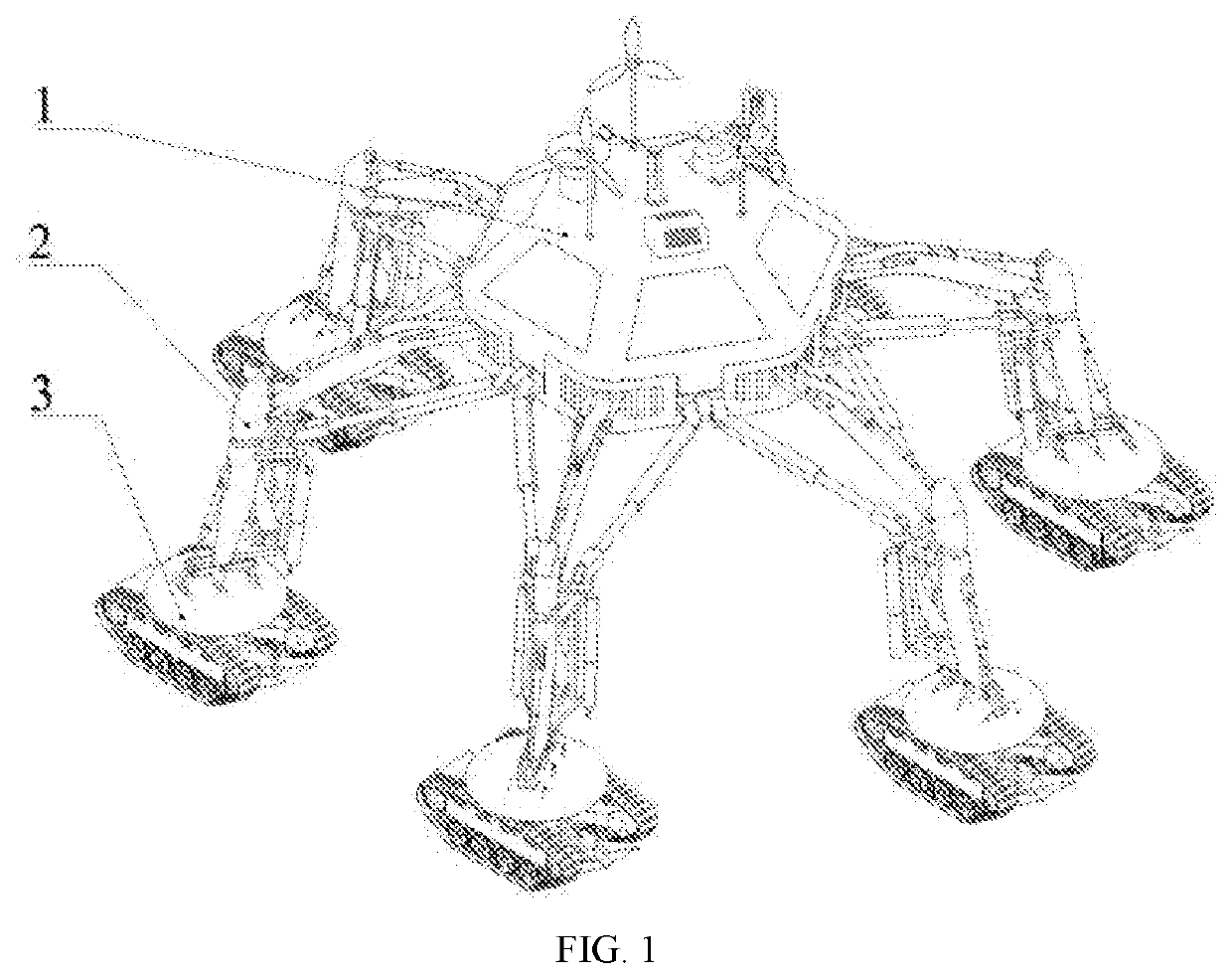 Giant six-legged polar research vehicle with tracked feet