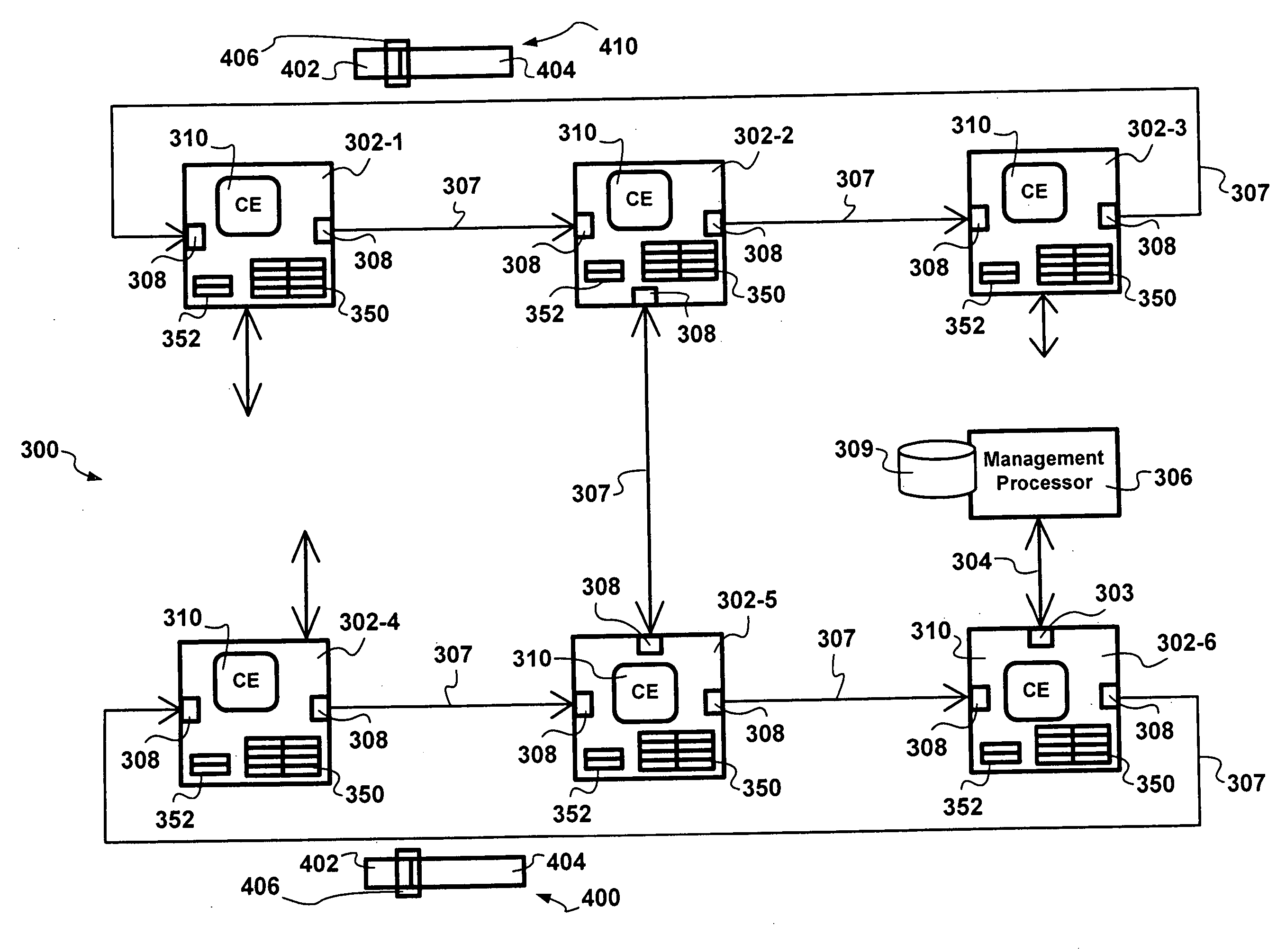 Remote control of a switching node in a stack of switching nodes