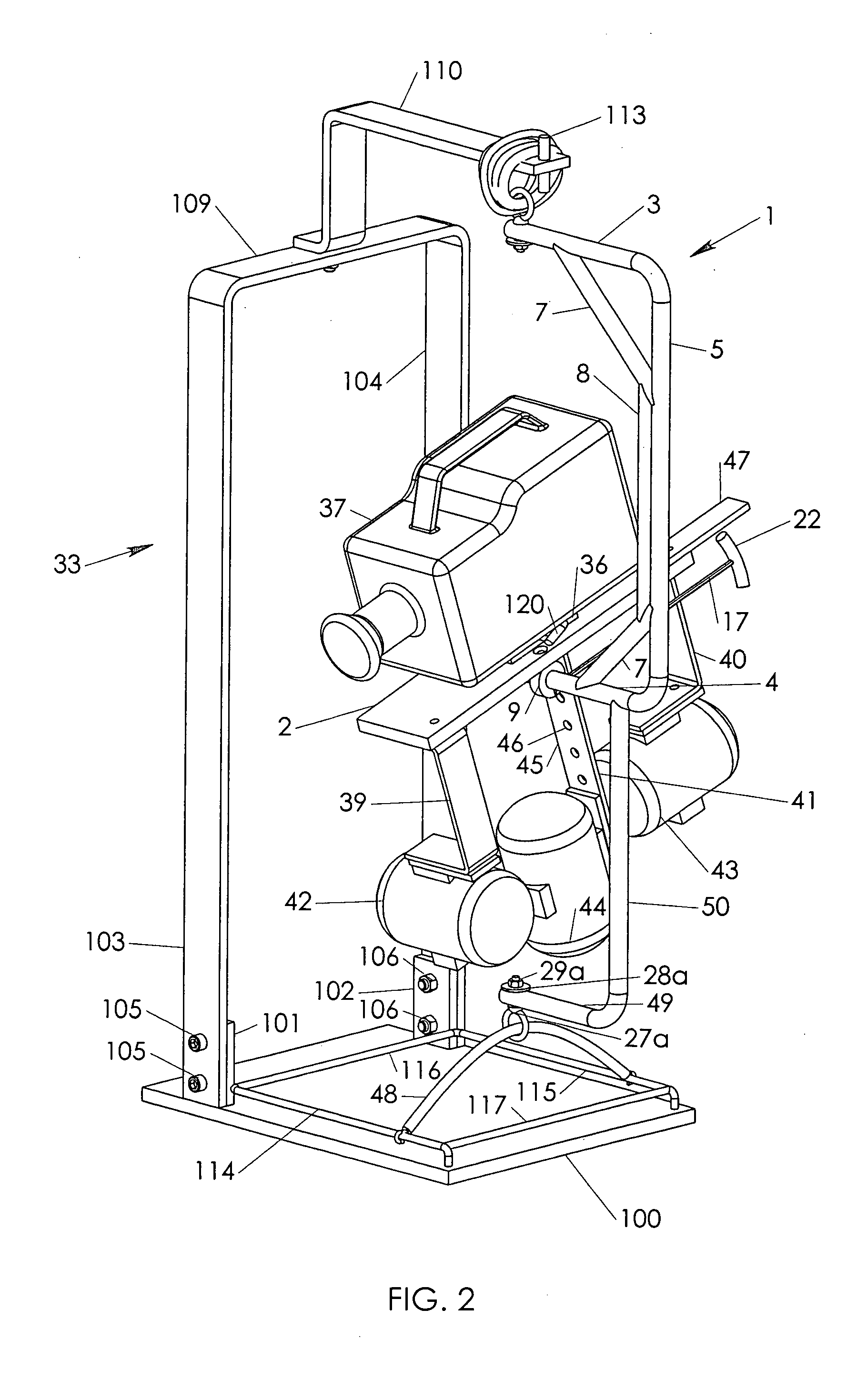 Frame assembly for supporting a camera