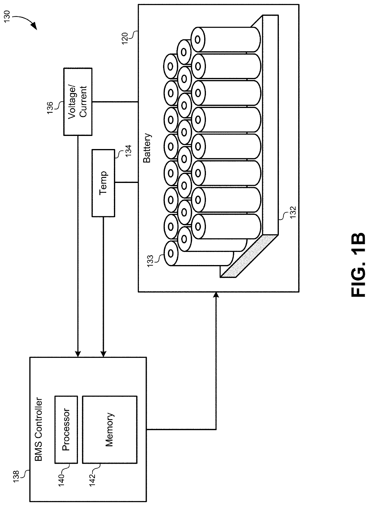 Battery cell design with a non-invasive lithium reference lead