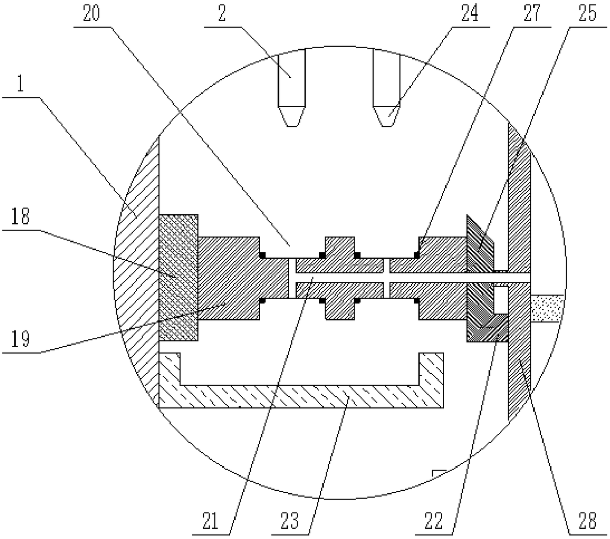 Laser drilling device