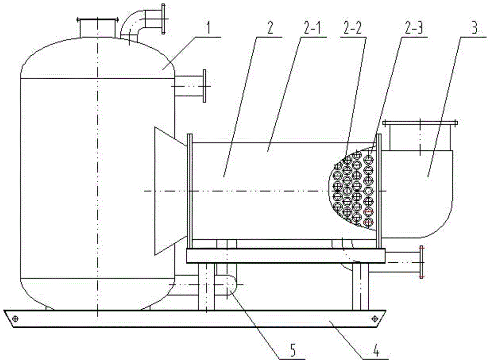 Gradient condensation type gas heat supply unit