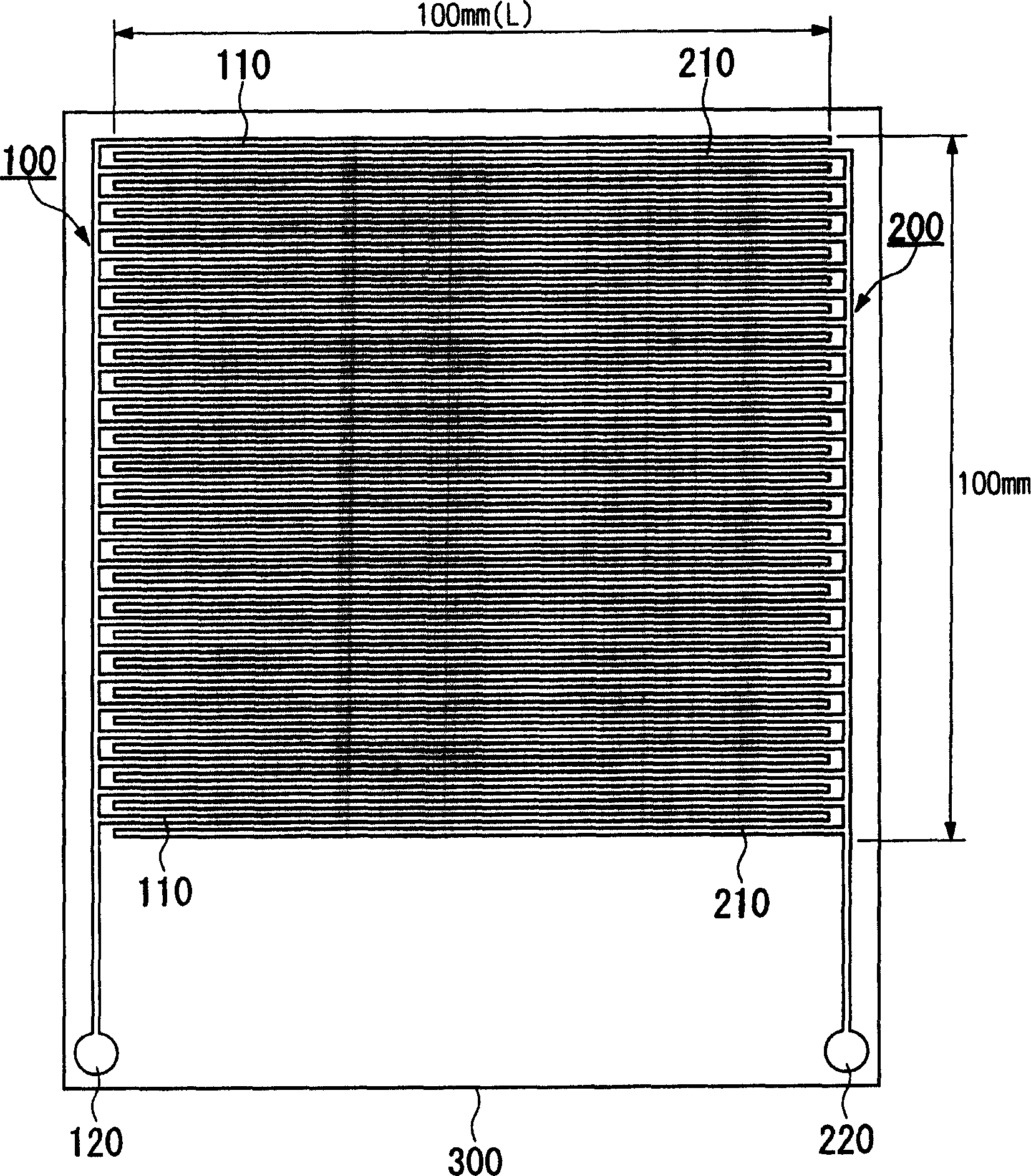 Plate electrode for static electricity sucking disk devices and static electricity sucking disk device using the same