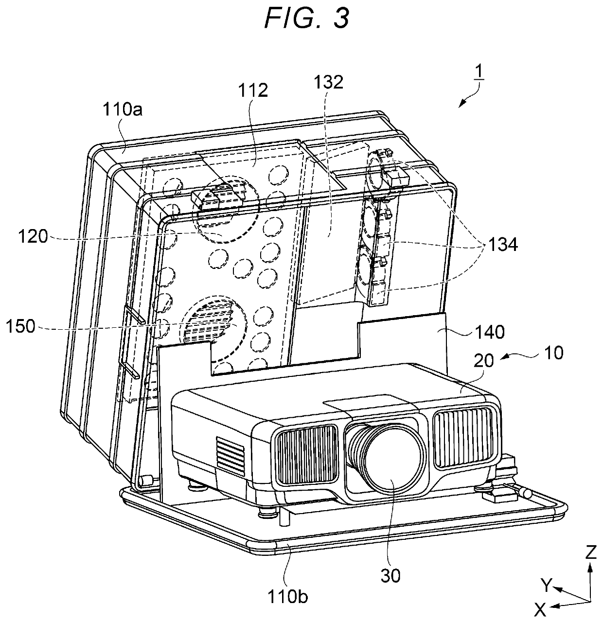 Electronic device and projection apparatus