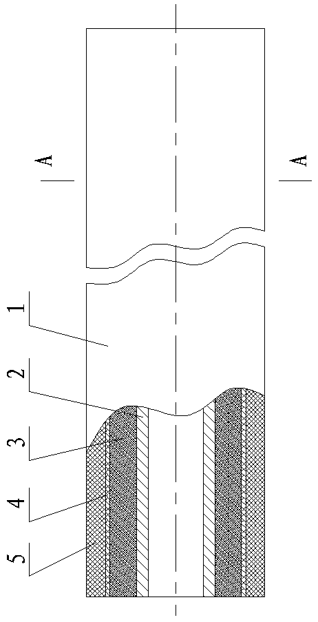 Heat preservation pipe and combination method for combining foamed polyurethane spraying with outer protective pipe winding
