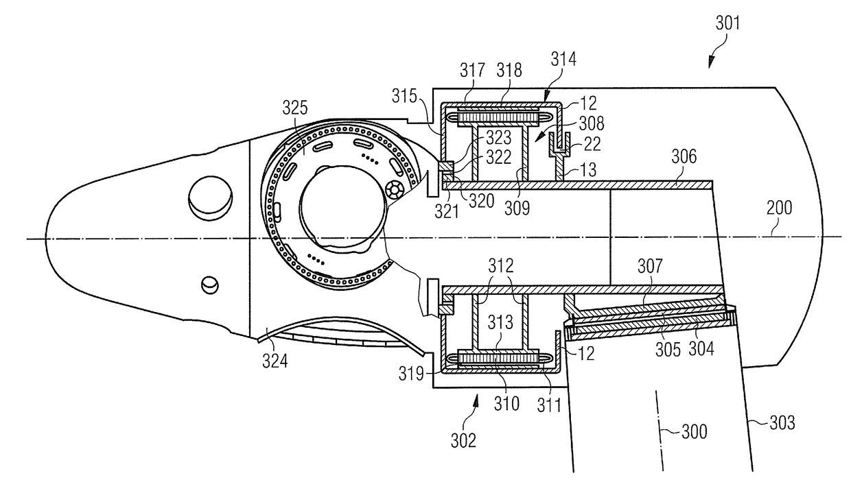 Brake system, generator and wind turbine