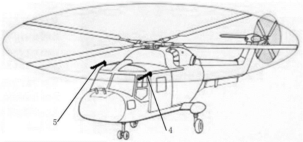 Probe used for total pressure measurement of rotorcraft