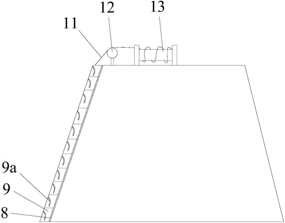 Dam concrete template structure