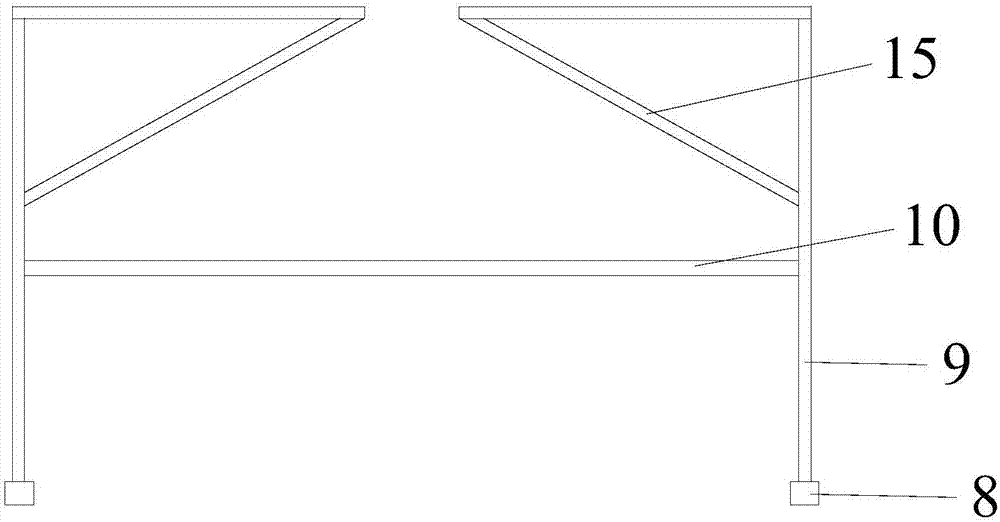 Dam concrete template structure