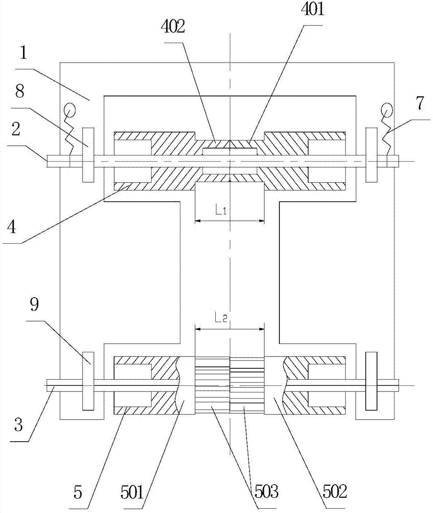 Middle synchronous belt driven seedling delivery mechanism