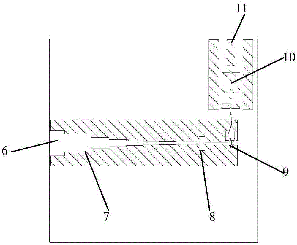 Waveguide broadband detector