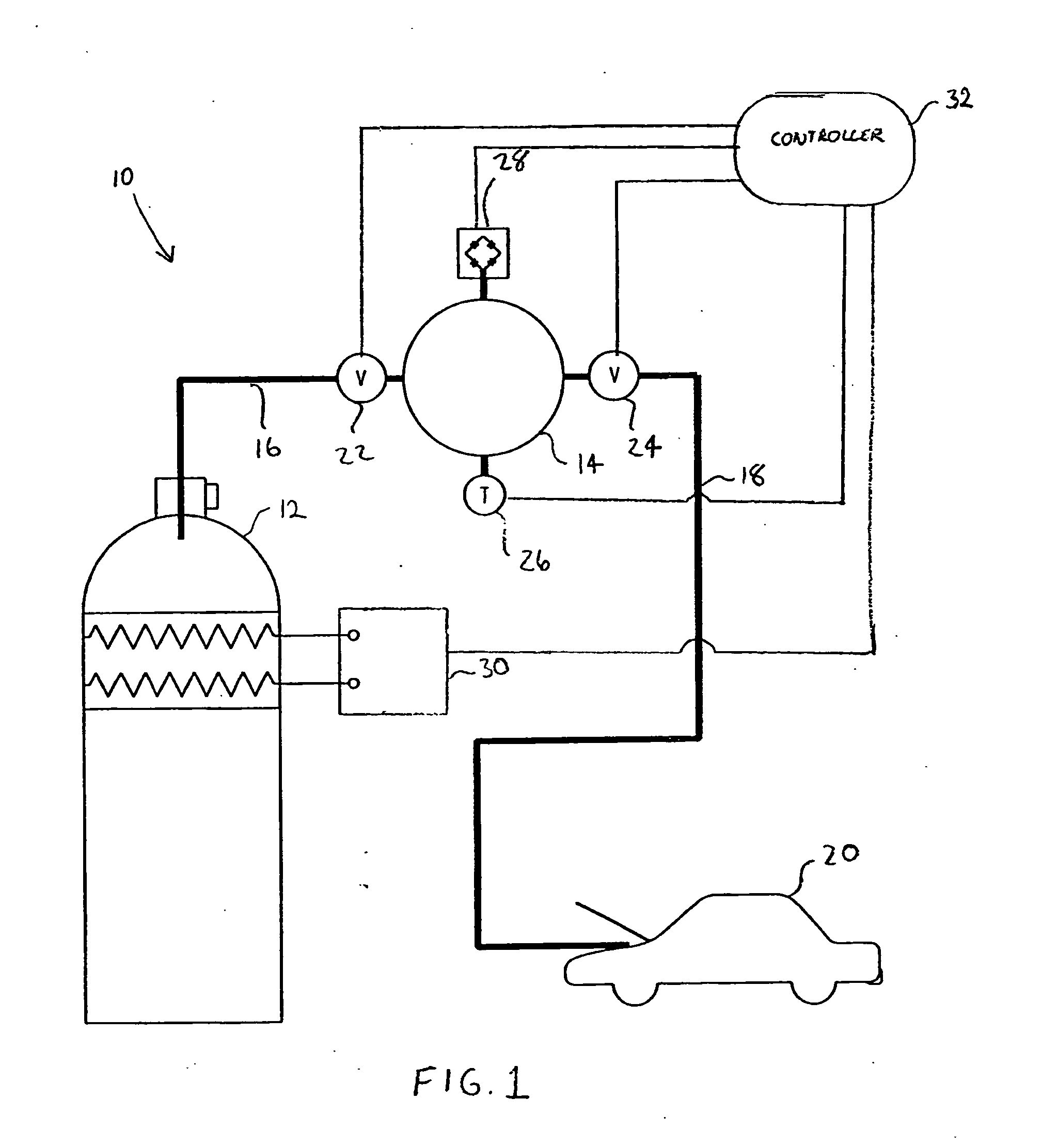 System for refrigerant charging with constant volume tank