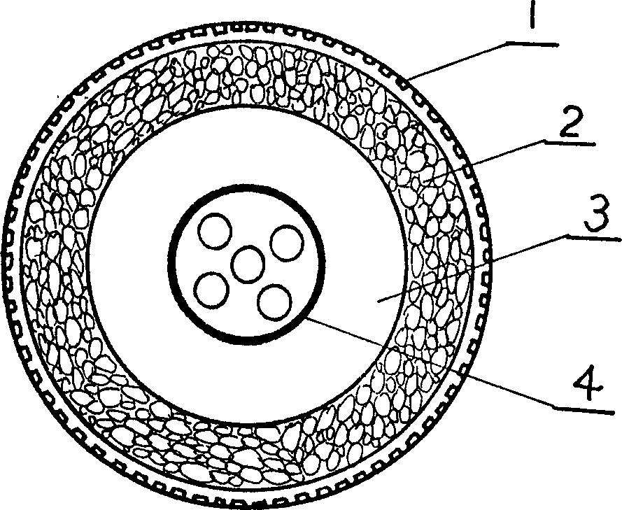 Honeycomb type prick and burst resisting tire and its producing method