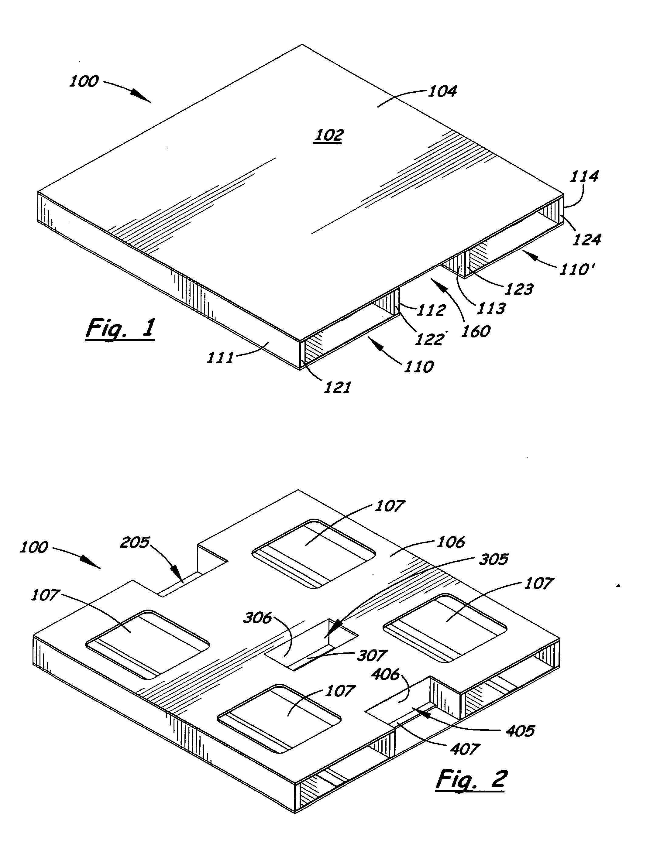 Pallet having corrugated components and modular method of making same