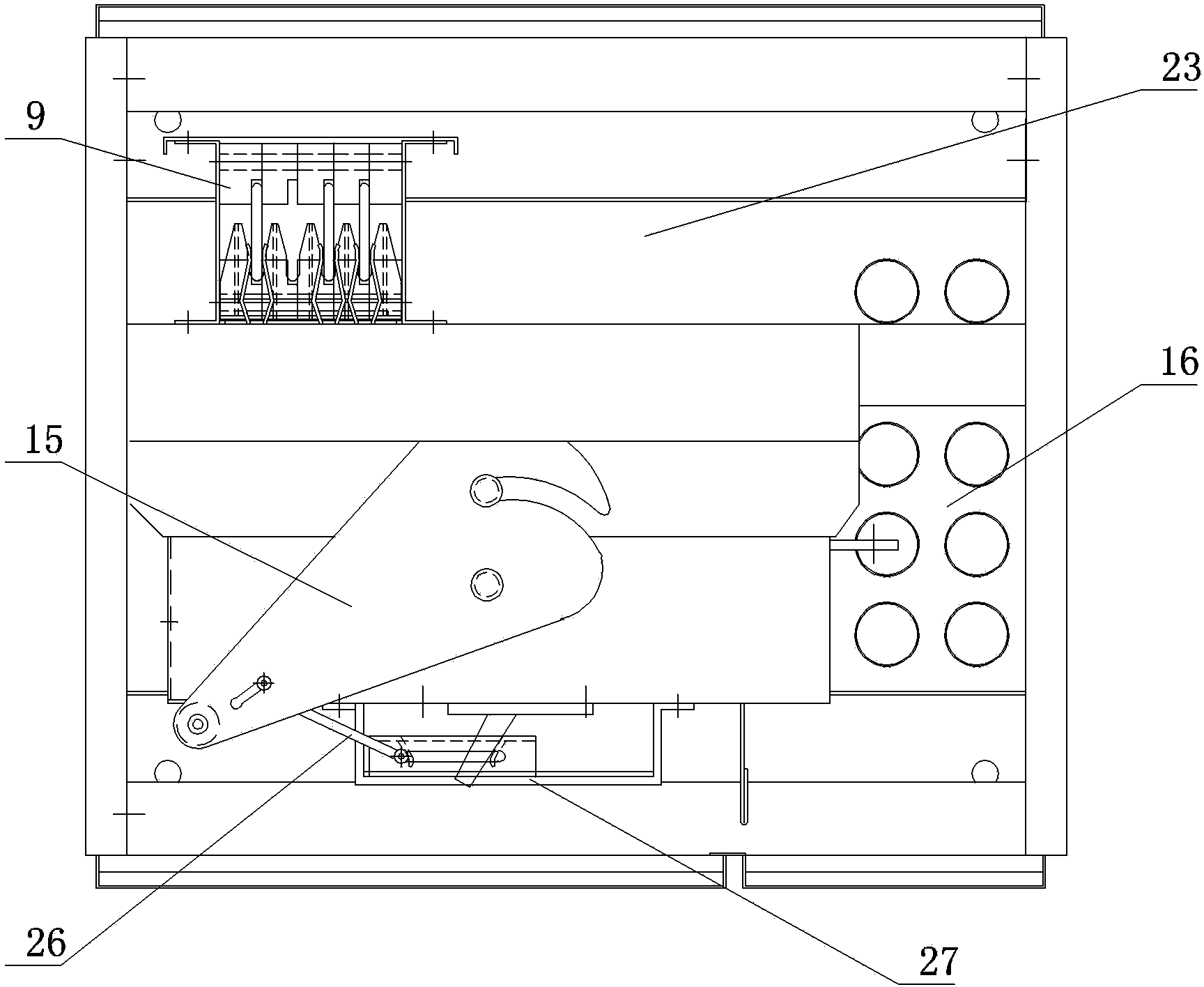 Combined low-voltage control switch cabinet