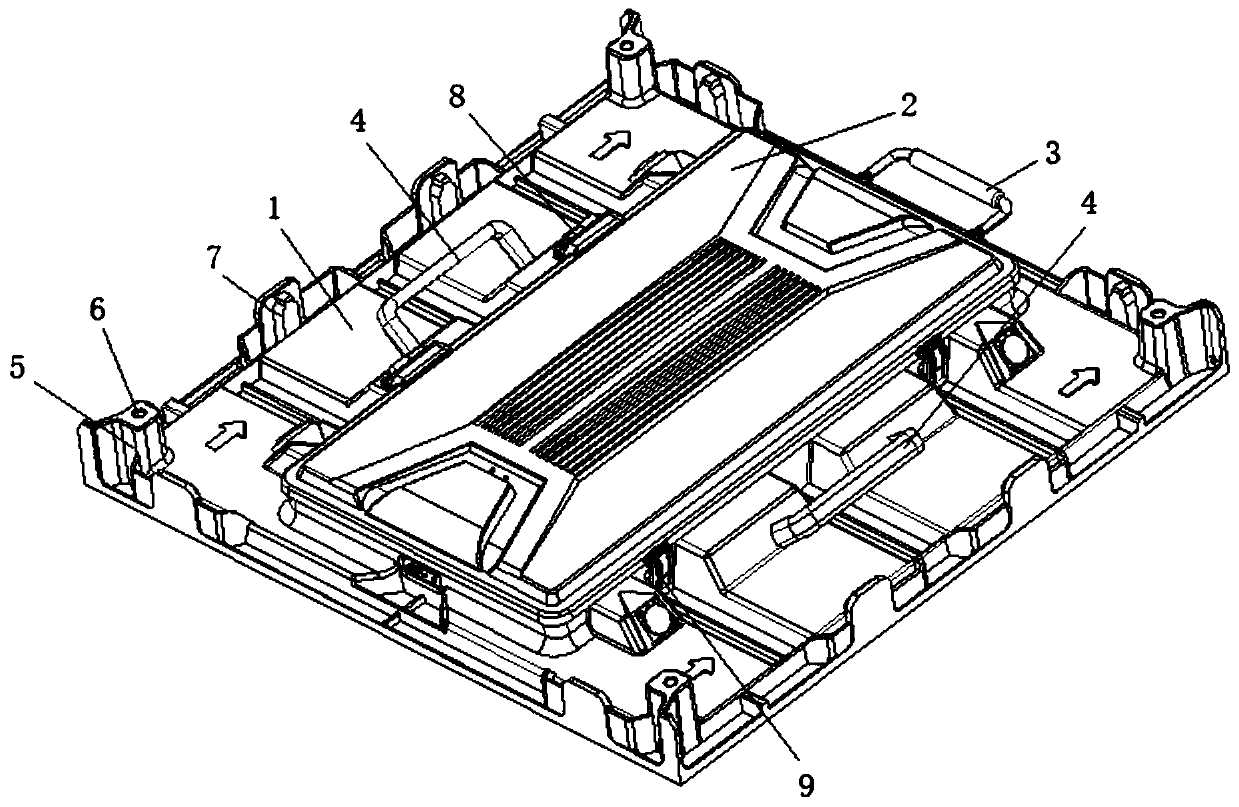 Heat dissipation type magnesium alloy die-casting box