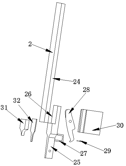 Device for feeding, suction, blowing, pushing and overturning of zippers