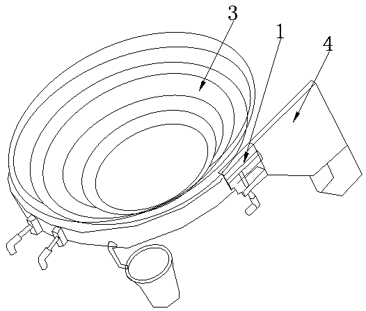 Device for feeding, suction, blowing, pushing and overturning of zippers