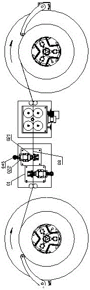 Knife belt processing device and processing method thereof