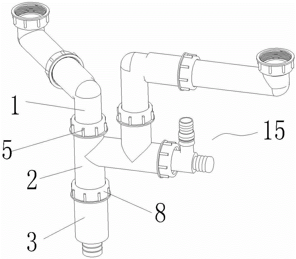 Novel downspout fitting