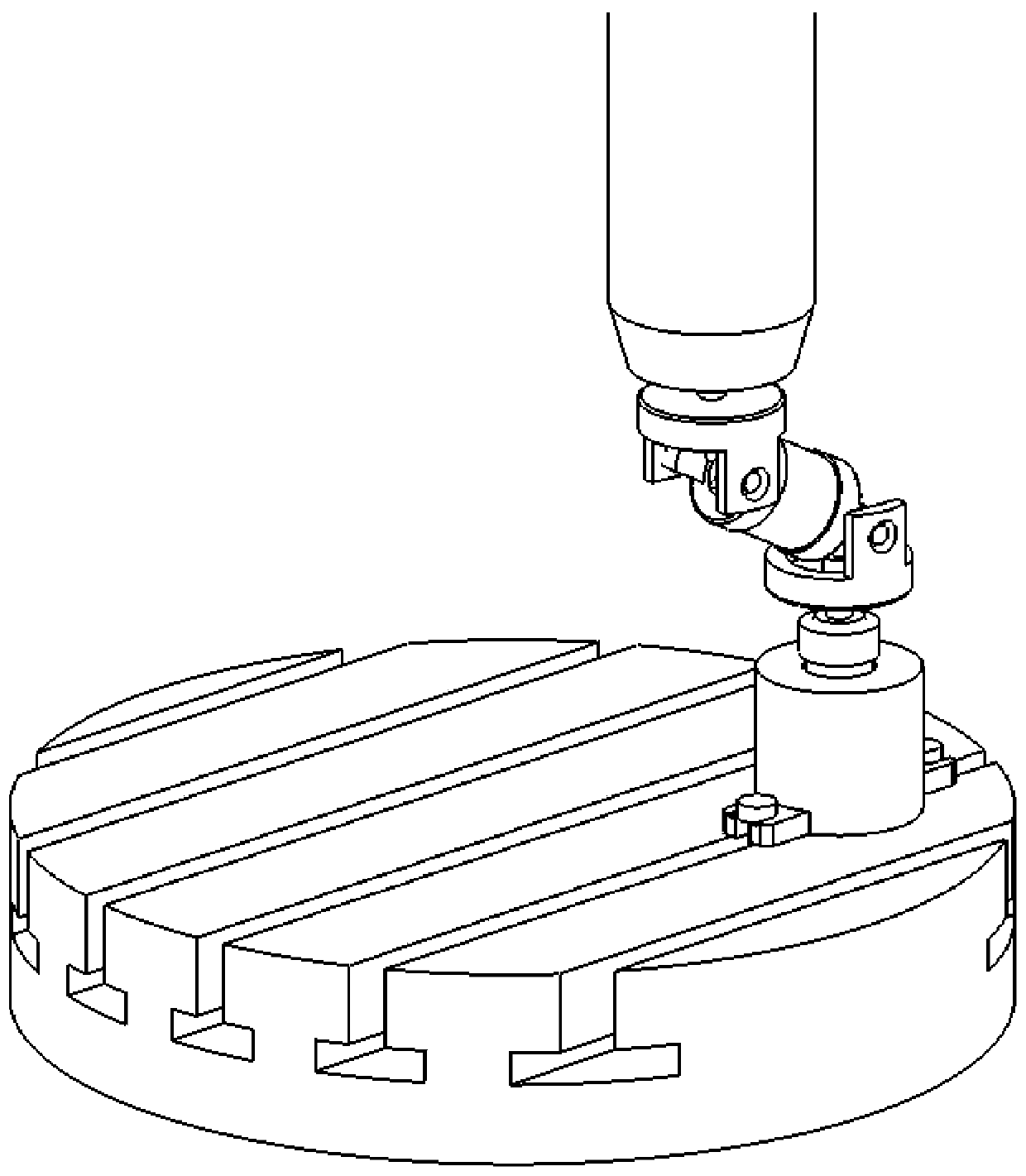 Device and method for detecting machine tool accuracy under loading state