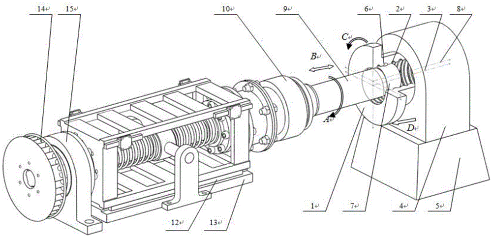 Whirlwind forming method and device for internal thread