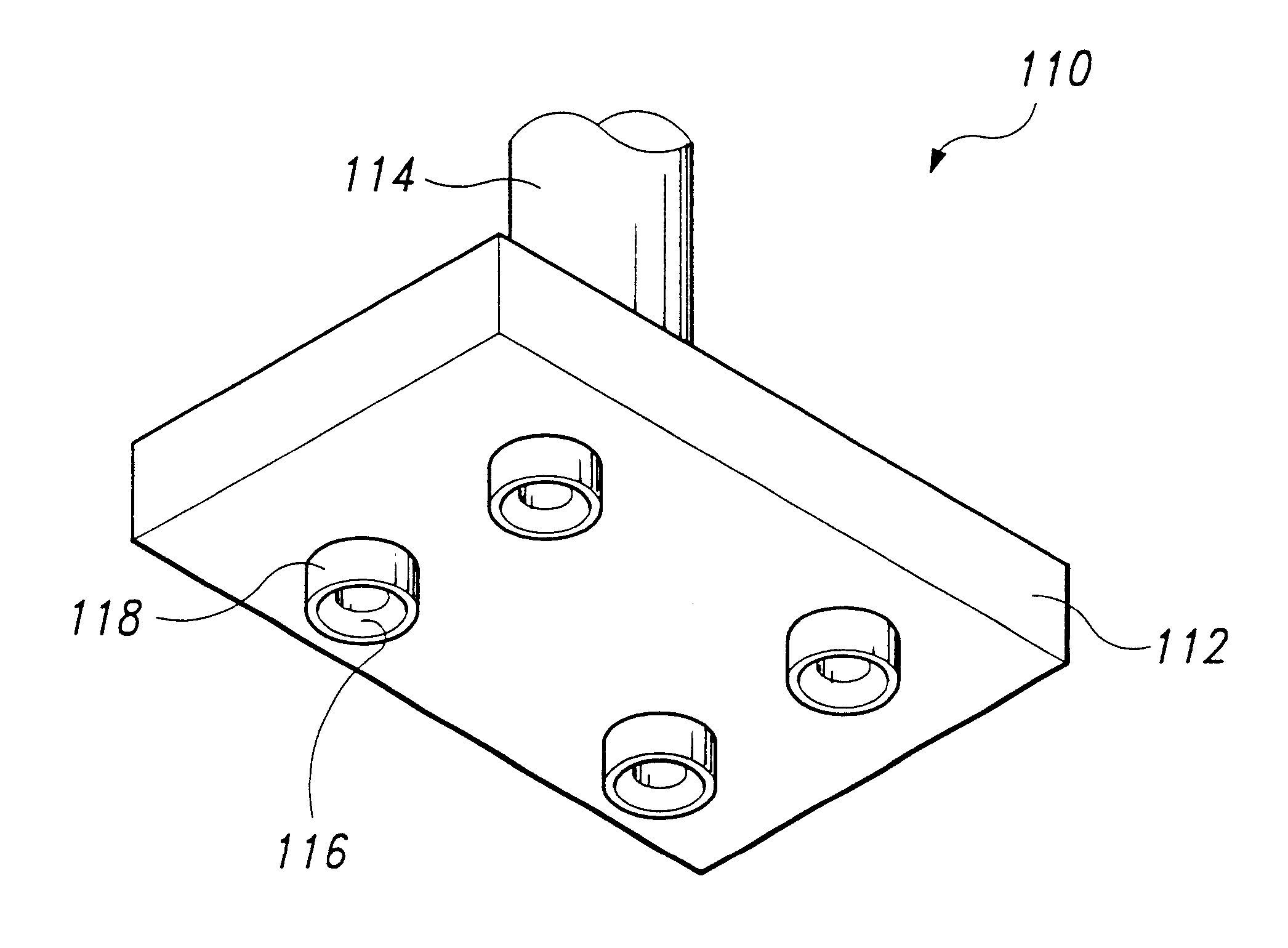 Die collet for a semiconductor chip and apparatus for bonding semiconductor chip to a lead frame