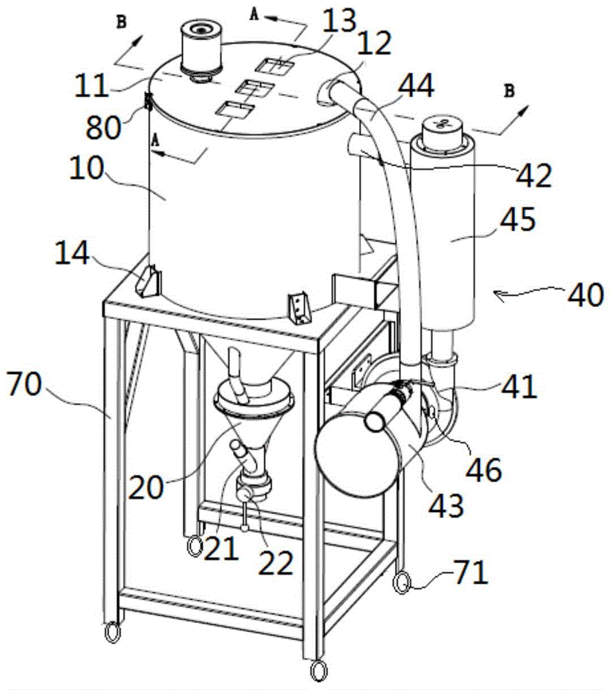 Hot air circulating drying machine