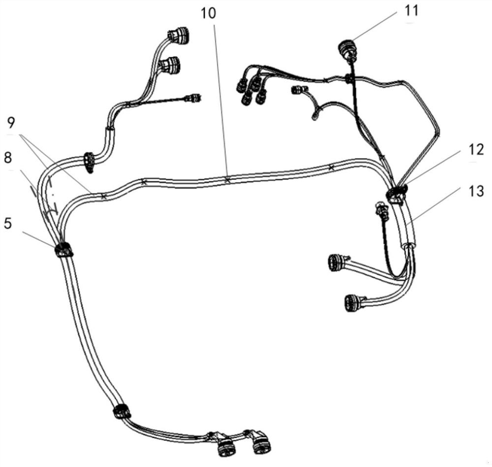 A cluster line and a method for constructing a three-dimensional design model of the cluster line