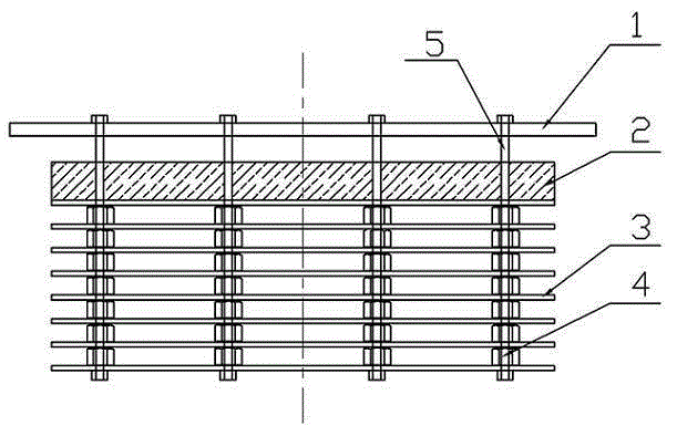 A thermal insulation structure for the upper part of a sapphire single crystal furnace