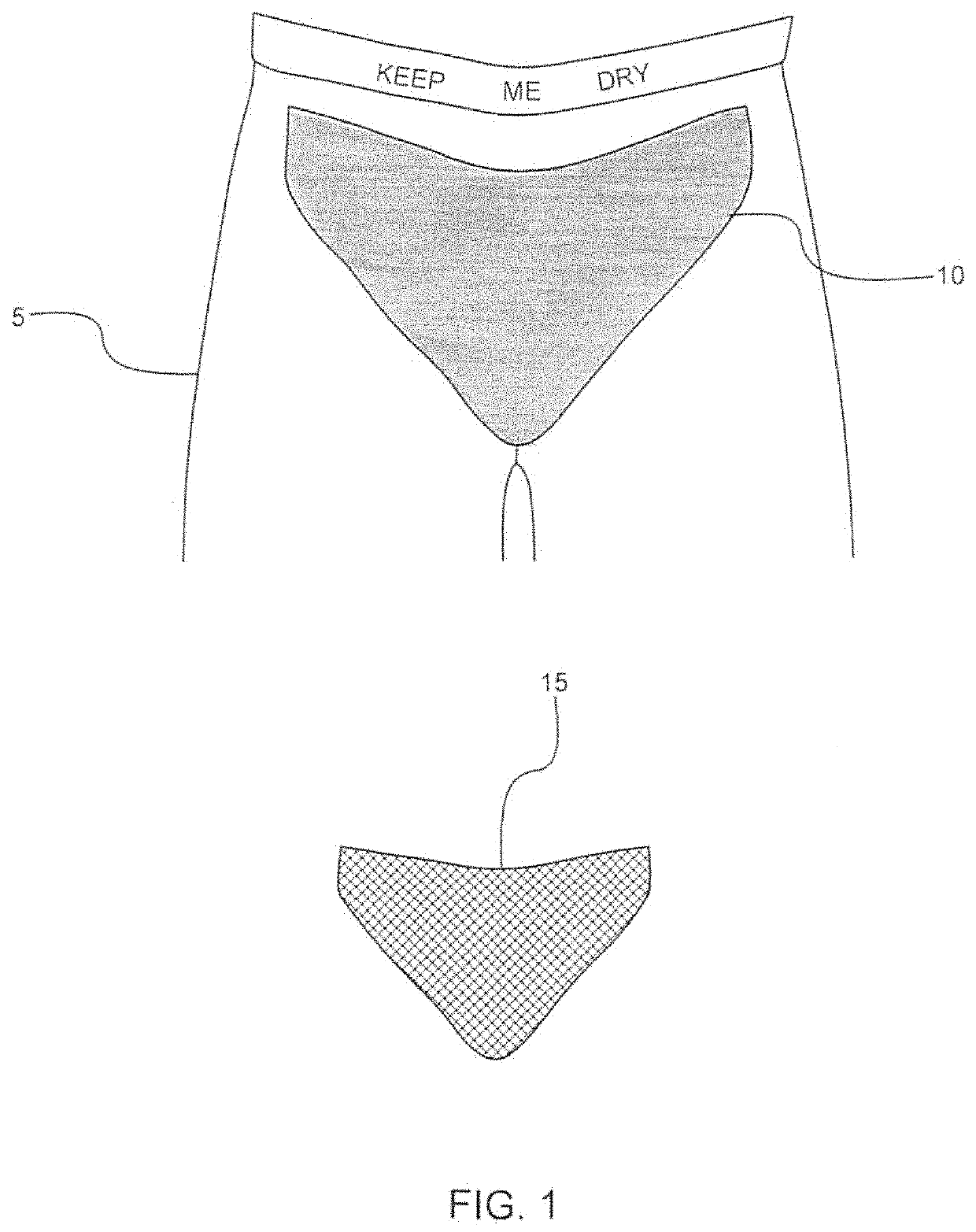 Undergarment with a Waterproof Pocket and an Absorbent Insert