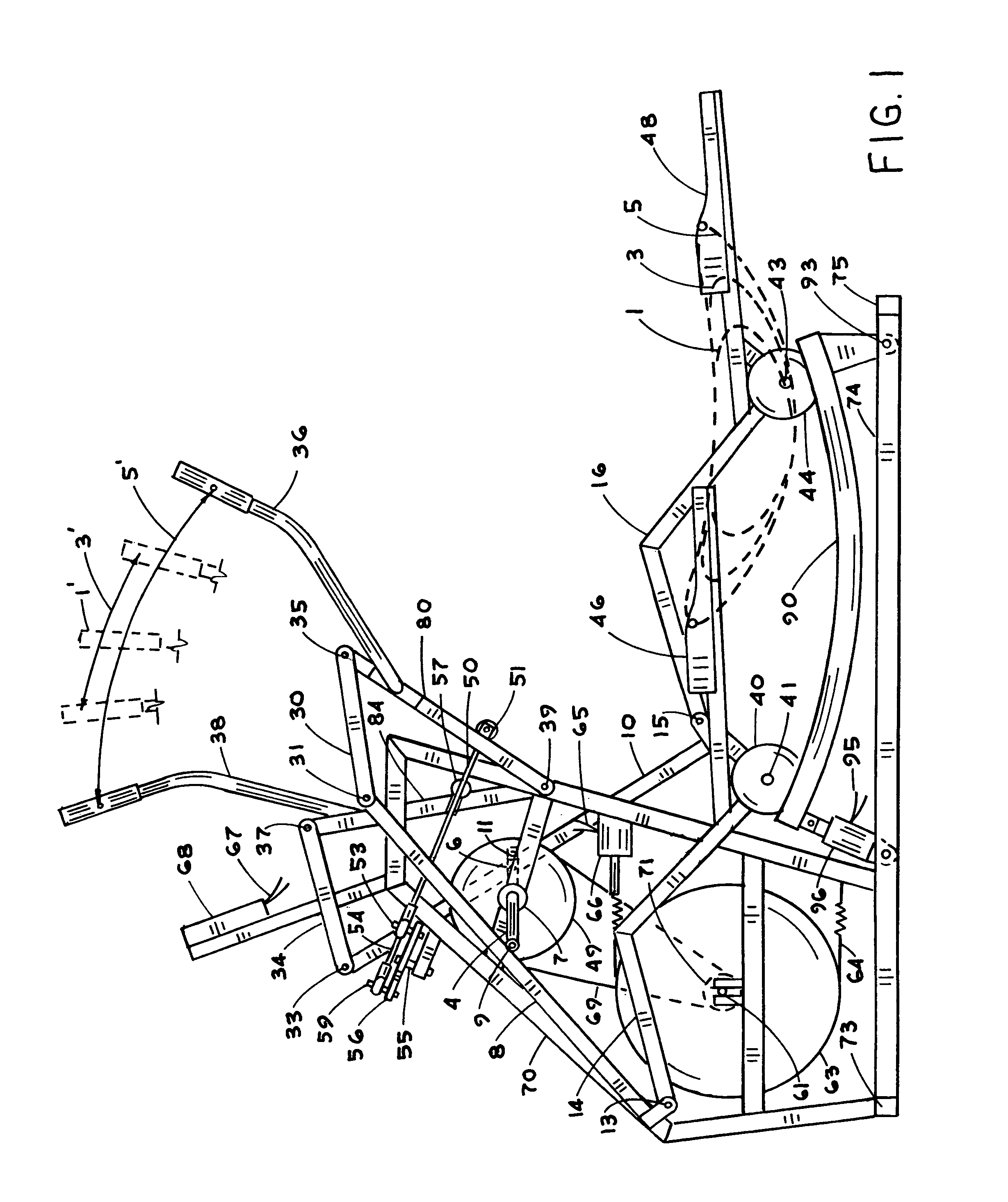 Stride maker elliptical exercise apparatus