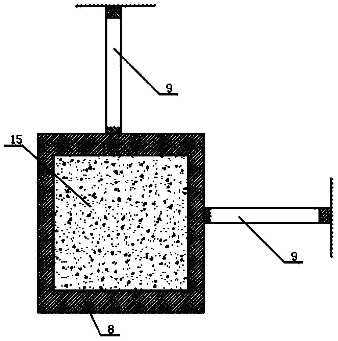 Direct shear test device and method based on unloading effect