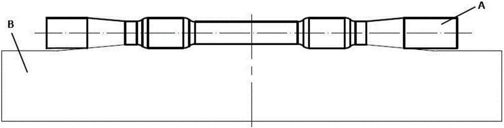 Machining method for fuel rail forge piece of engine