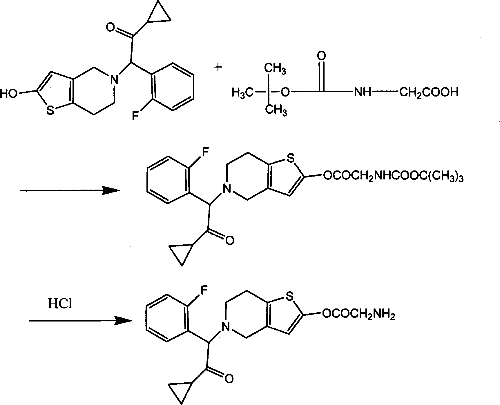 Tetrahydro thienopyridine derivative for treating