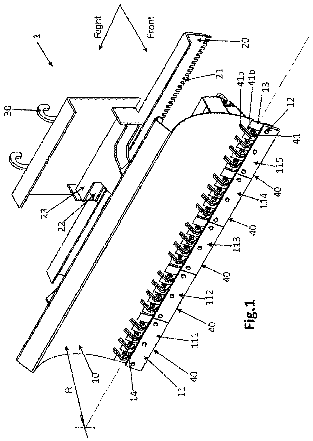 Snowplow with positive rake angle cutting blade and ice scraper