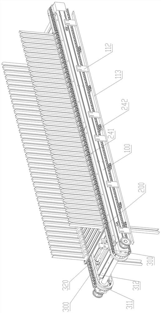 Replaceable battery feeding and discharging waterwheel assembly