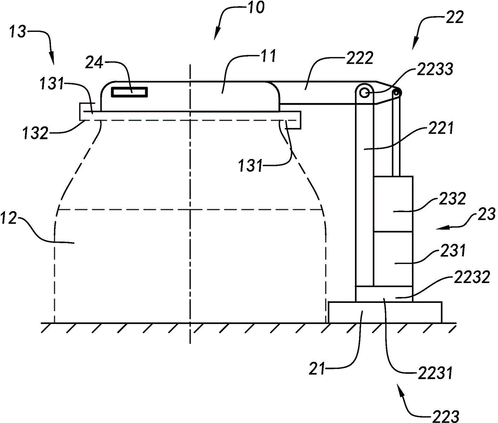 Container comprising automatic uncovering device and uncovering device