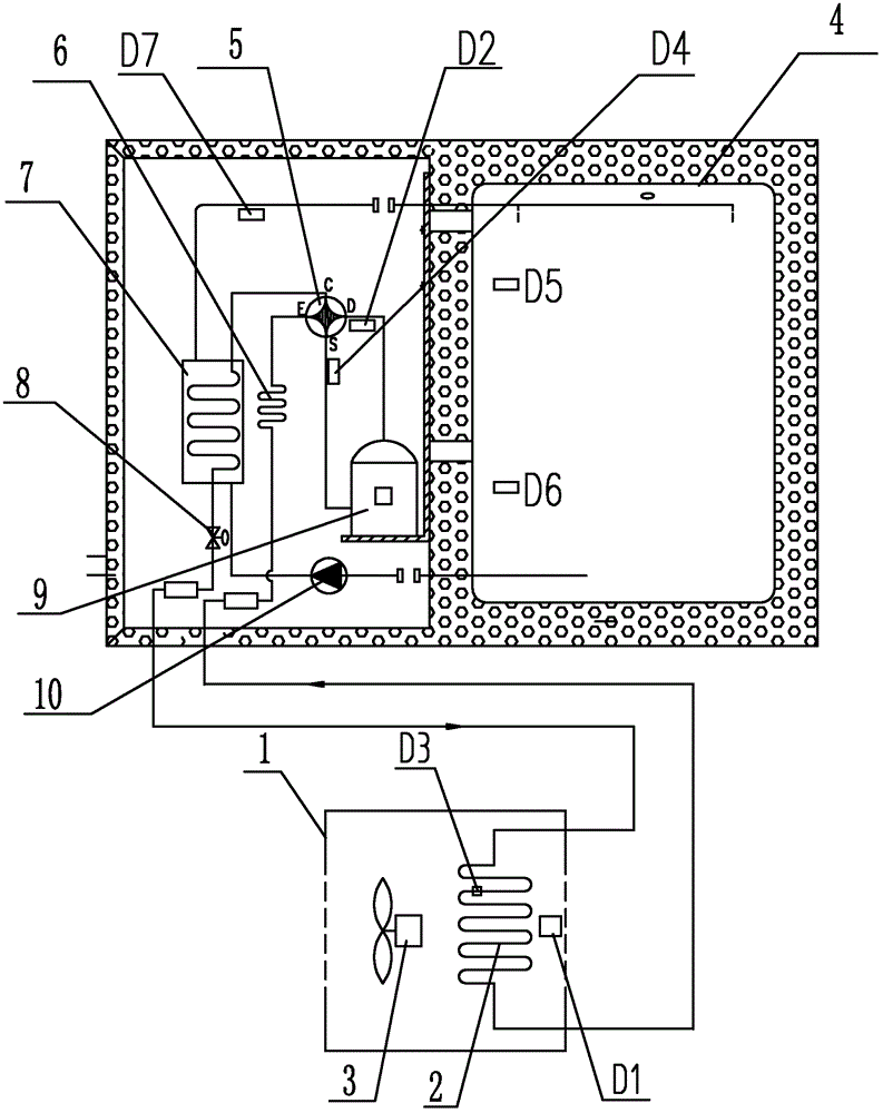 Air source heat pump water heater system and operation control method thereof
