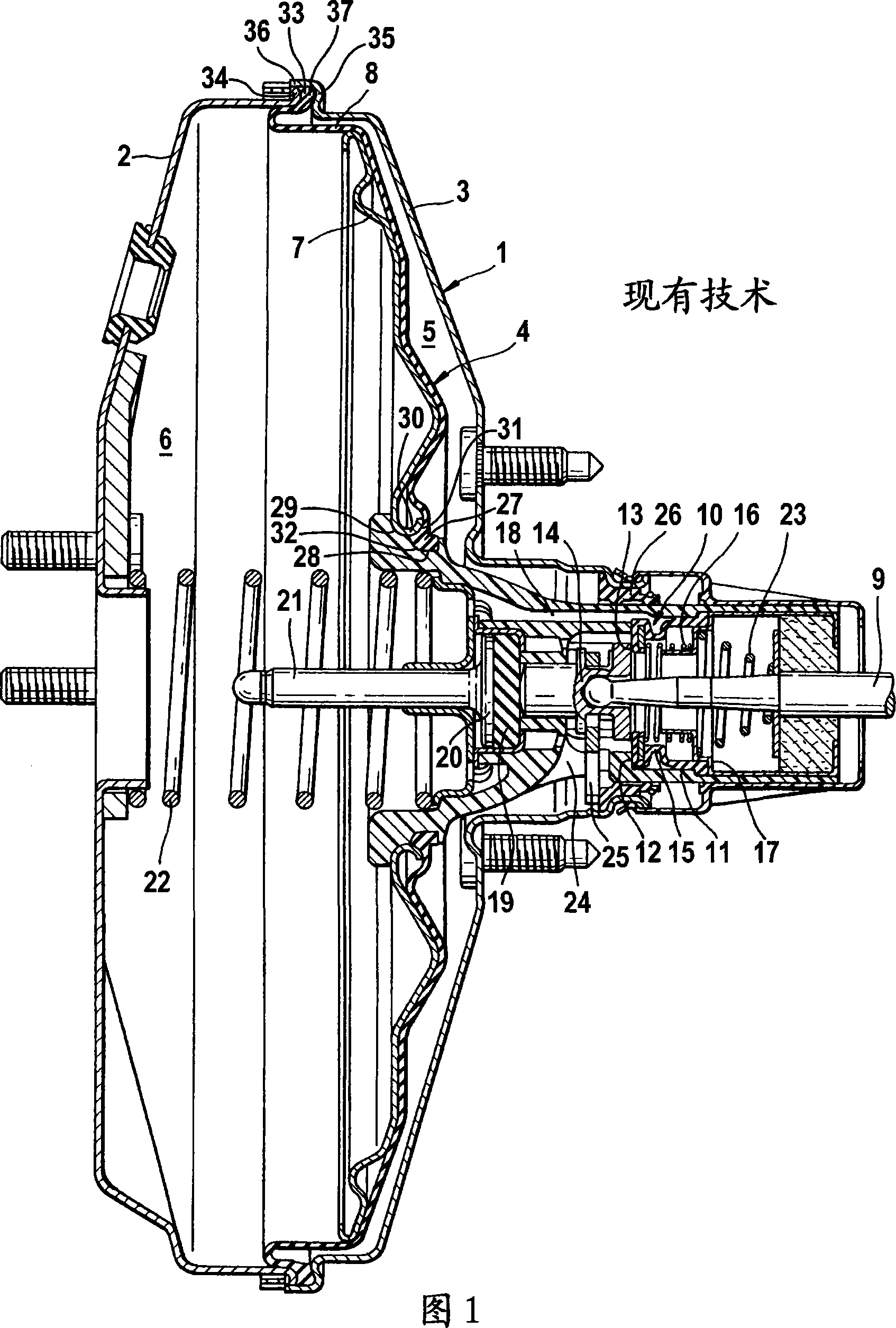 Pneumatic servobrake and diaphragm therefor