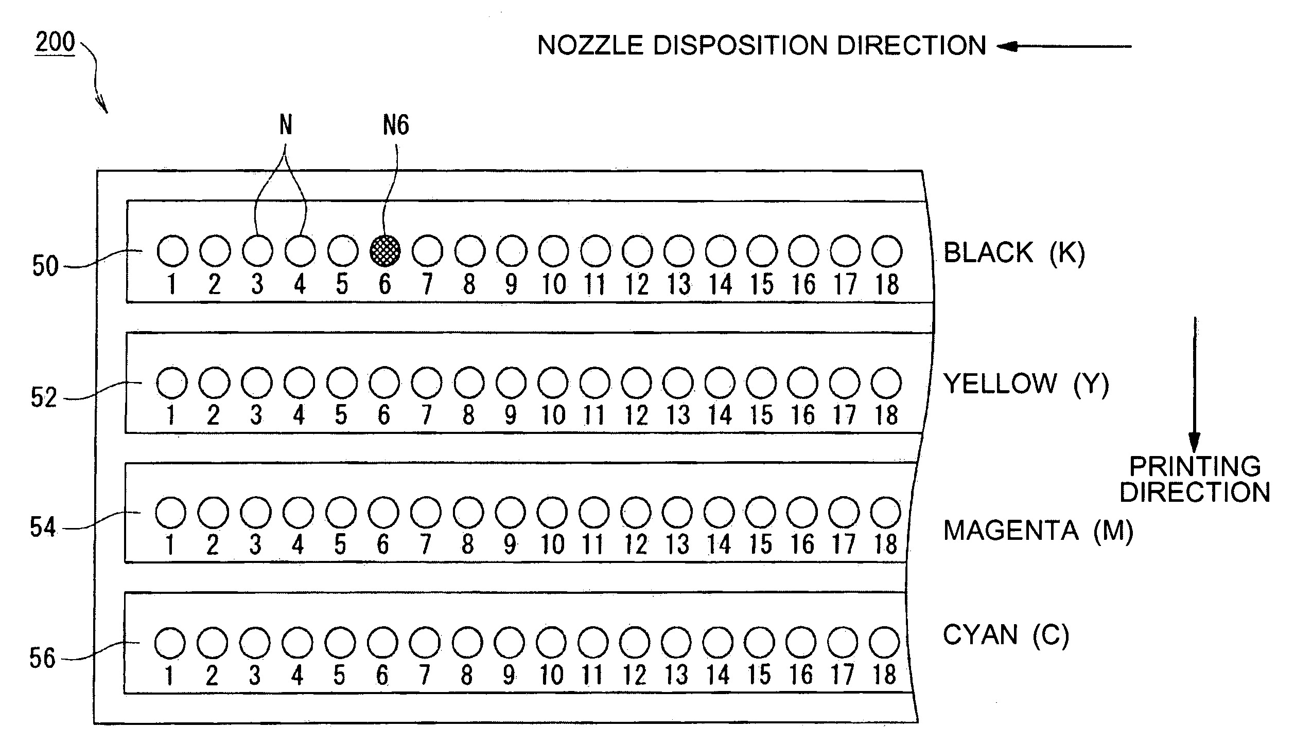 Printing device, printing device control program and method, and printing data generation device, program, and method