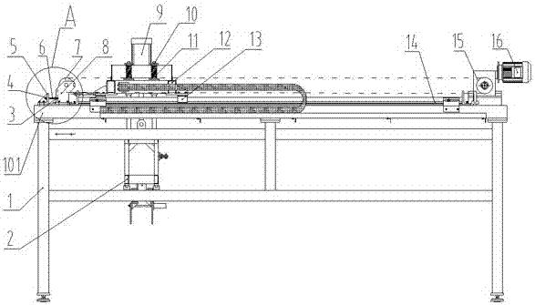 A kind of porous sintered brick automatic billet separating machine and its billet separating method