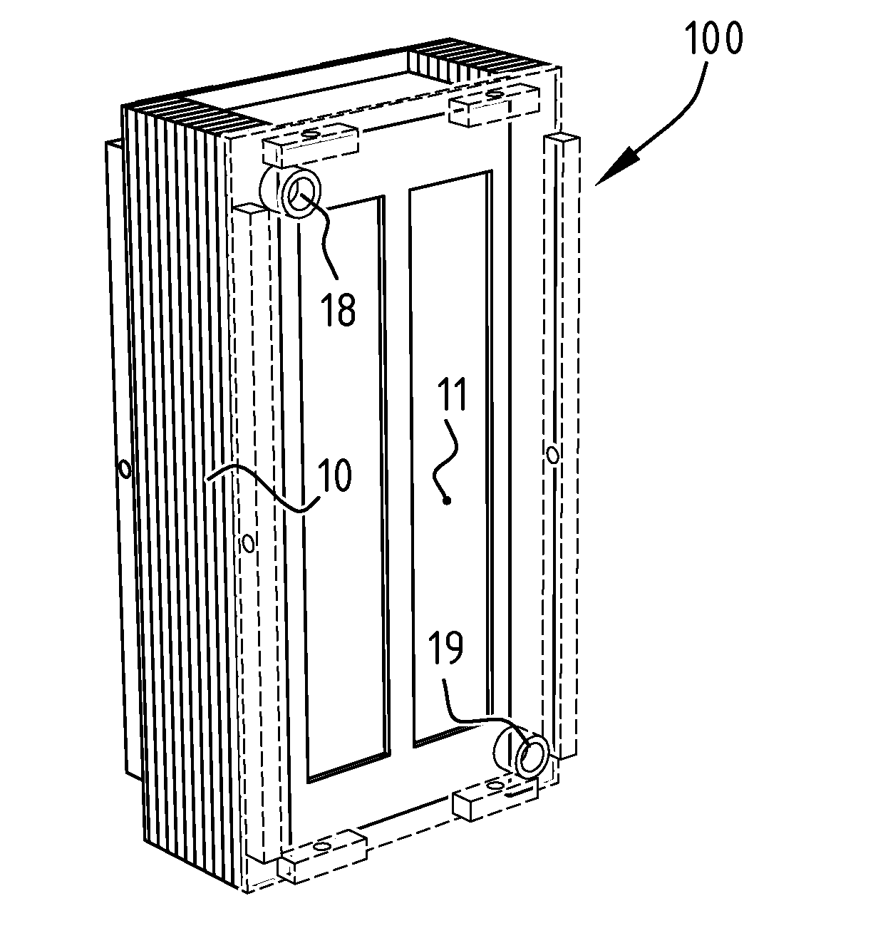 Heat and mass exchange module and use thereof