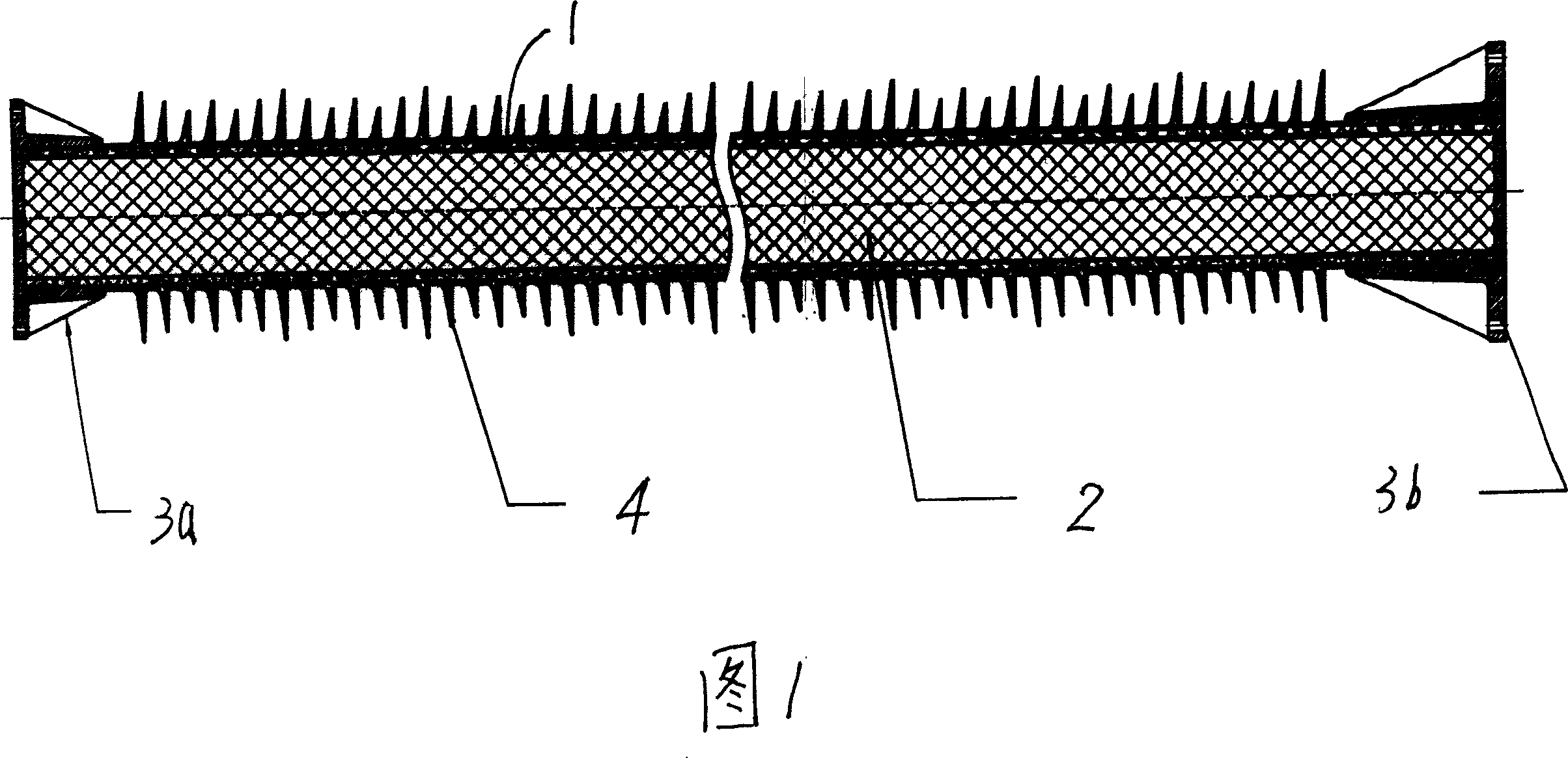 A compound supporting pole insulator with extrusion bar as internal core and its making method