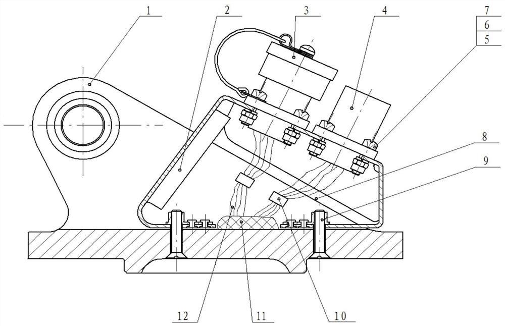 Device and method for measuring dynamic load of helicopter main rotor