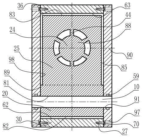 A welded joint zinc alloy six-leaf ribbed variable flow channel horizontal valve