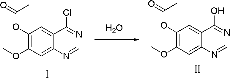 Preparation method of 4-chloro-7-methoxyl quinazoline-6-alchol acetate