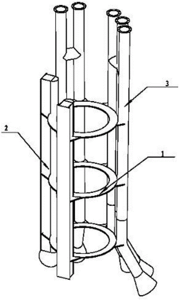 Single-pile multi-cable-protection-tube installation sleeve device