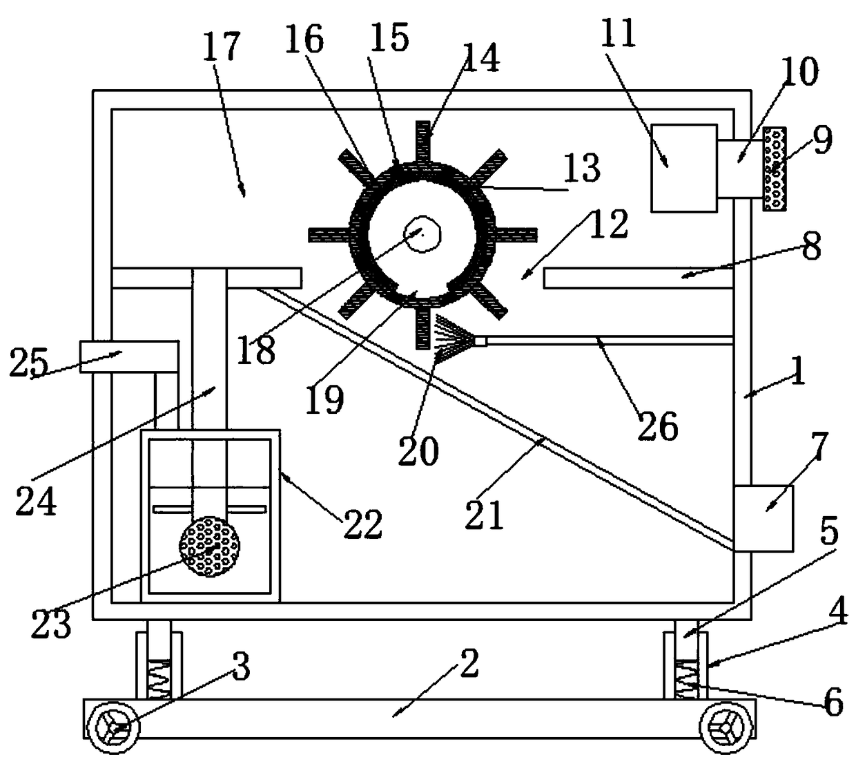 Environment-friendly flue gas treatment device