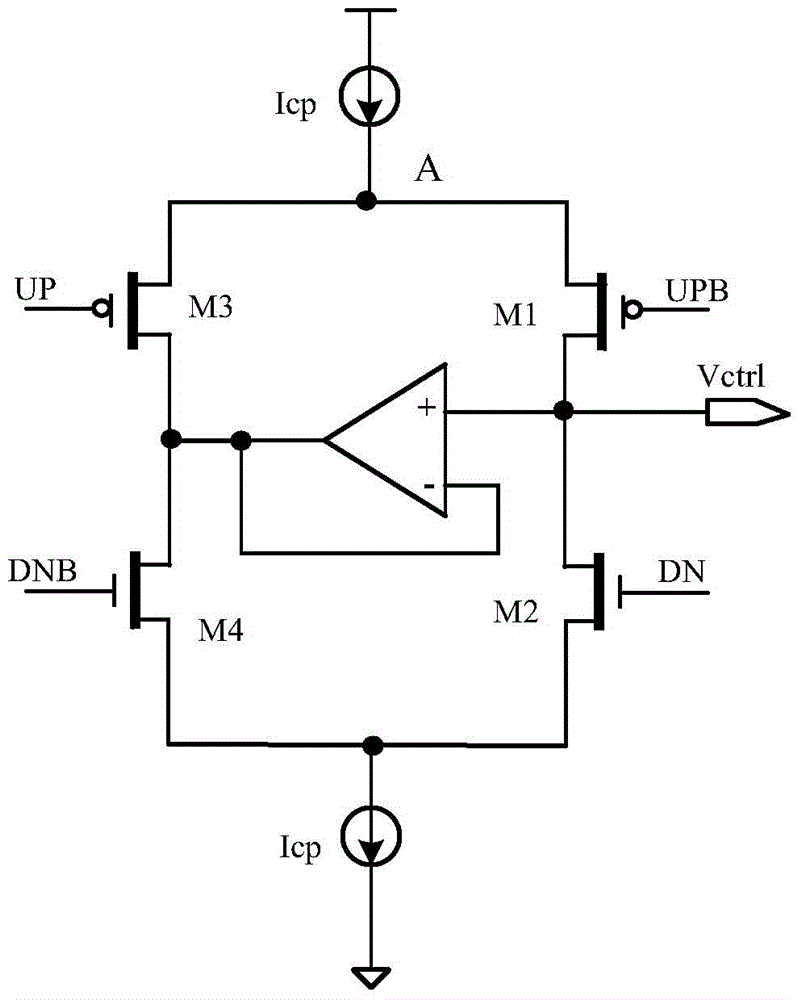 Charge pump device for phase locked loop clock data restorer